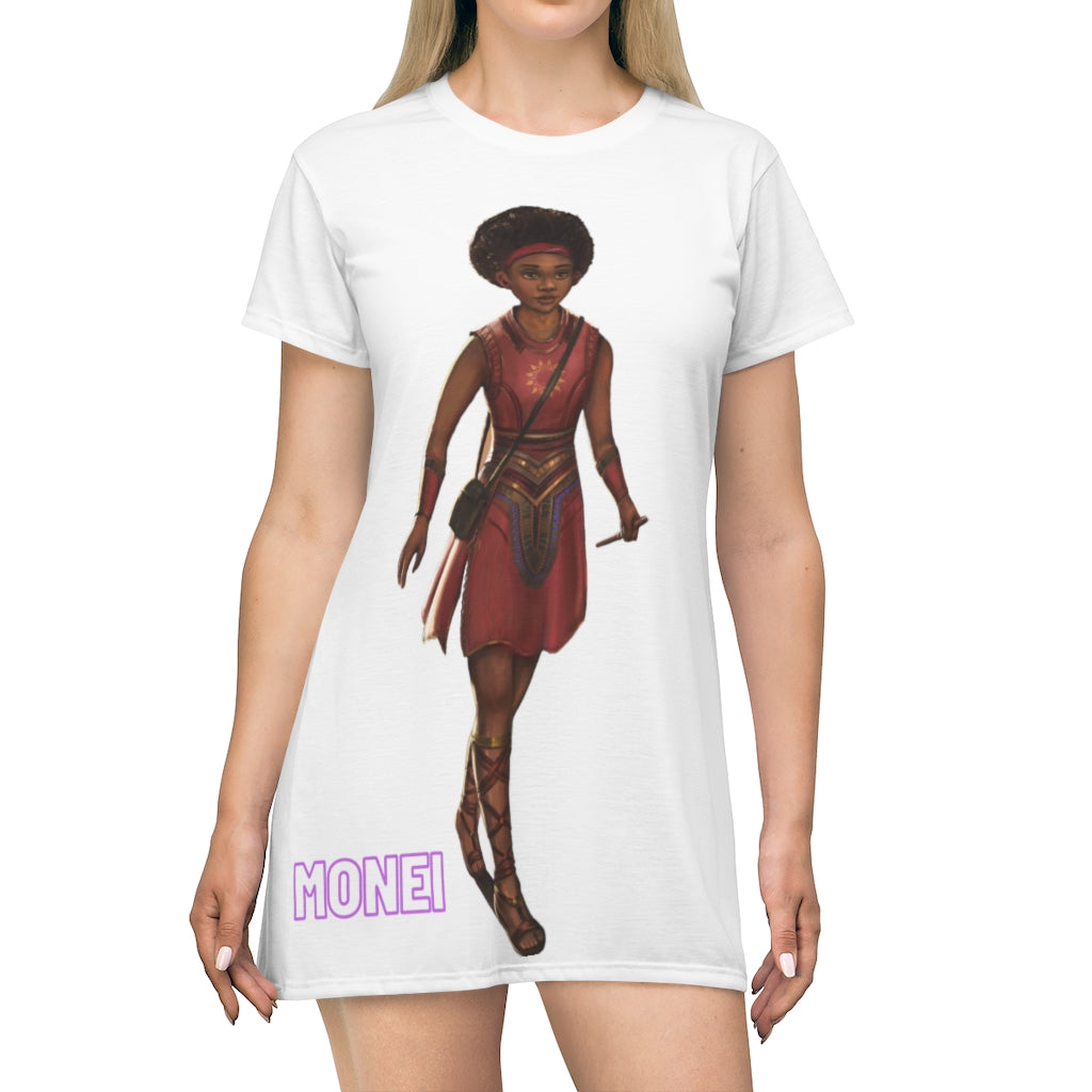 Monei - All Over Print T-Shirt Dress