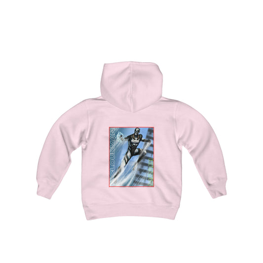 Cloudman  - Girls - Heavy Blend Hooded Sweatshirt  -  Front & Back designs