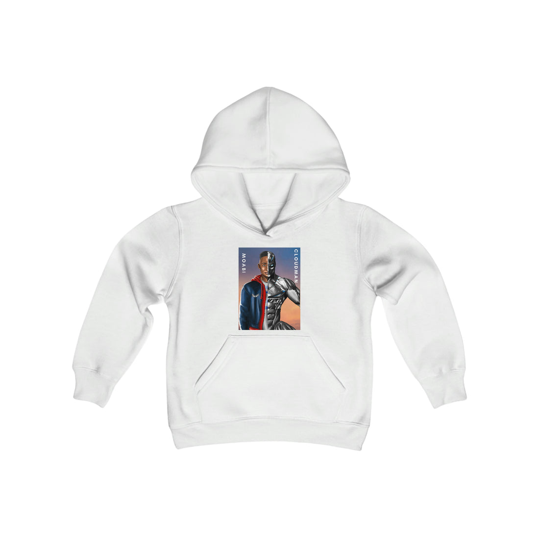 Moabi/Cloudman Poster - Youth Heavy Blend Hooded Sweatshirt