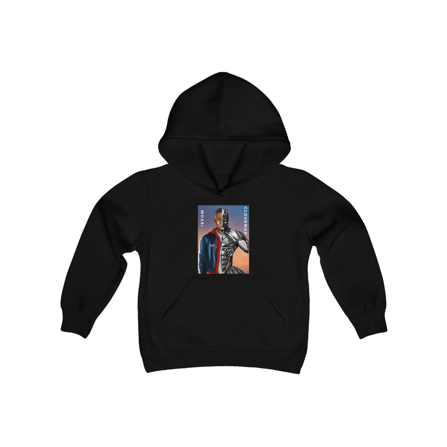 Moabi/Cloudman Poster - Youth Heavy Blend Hooded Sweatshirt